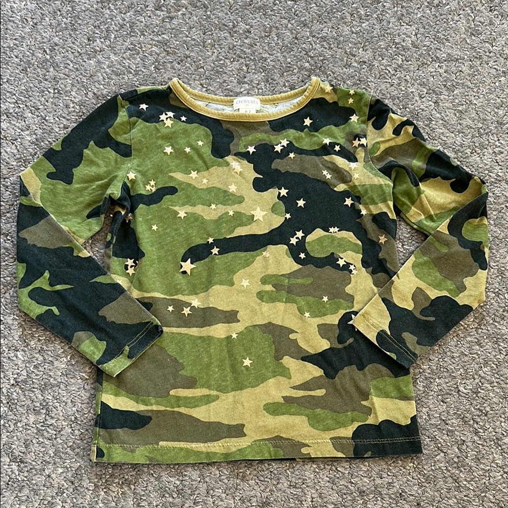 Crewcuts Camouflage Star Long Sleeve Tee Shirt